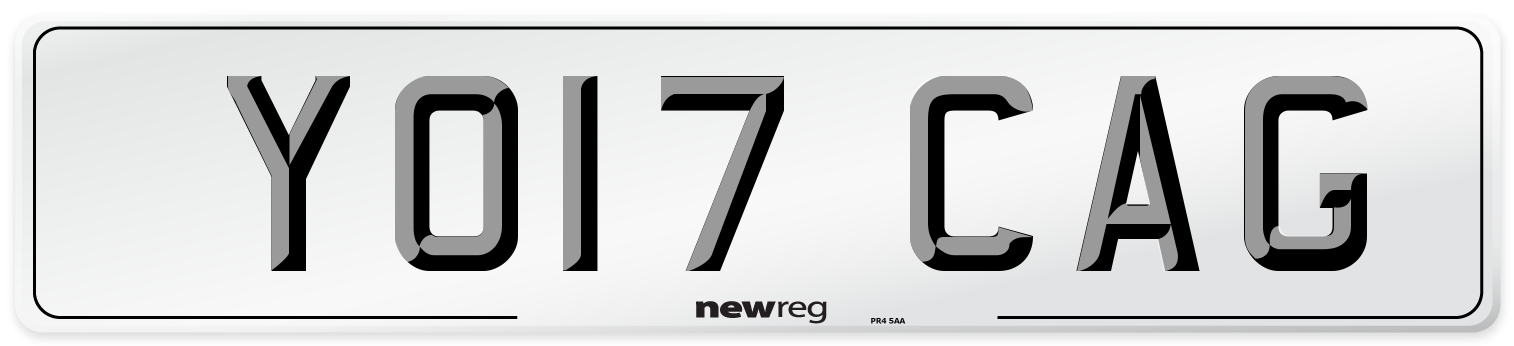 YO17 CAG Number Plate from New Reg